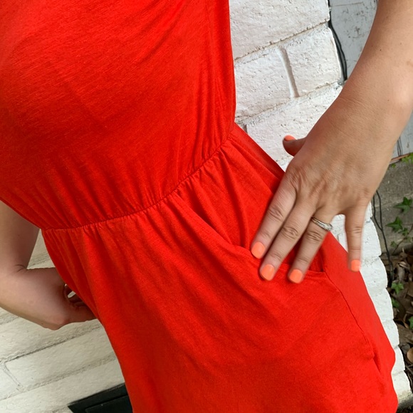 H&M’s Basic Dress in Red/Coral - Picture 3 of 5